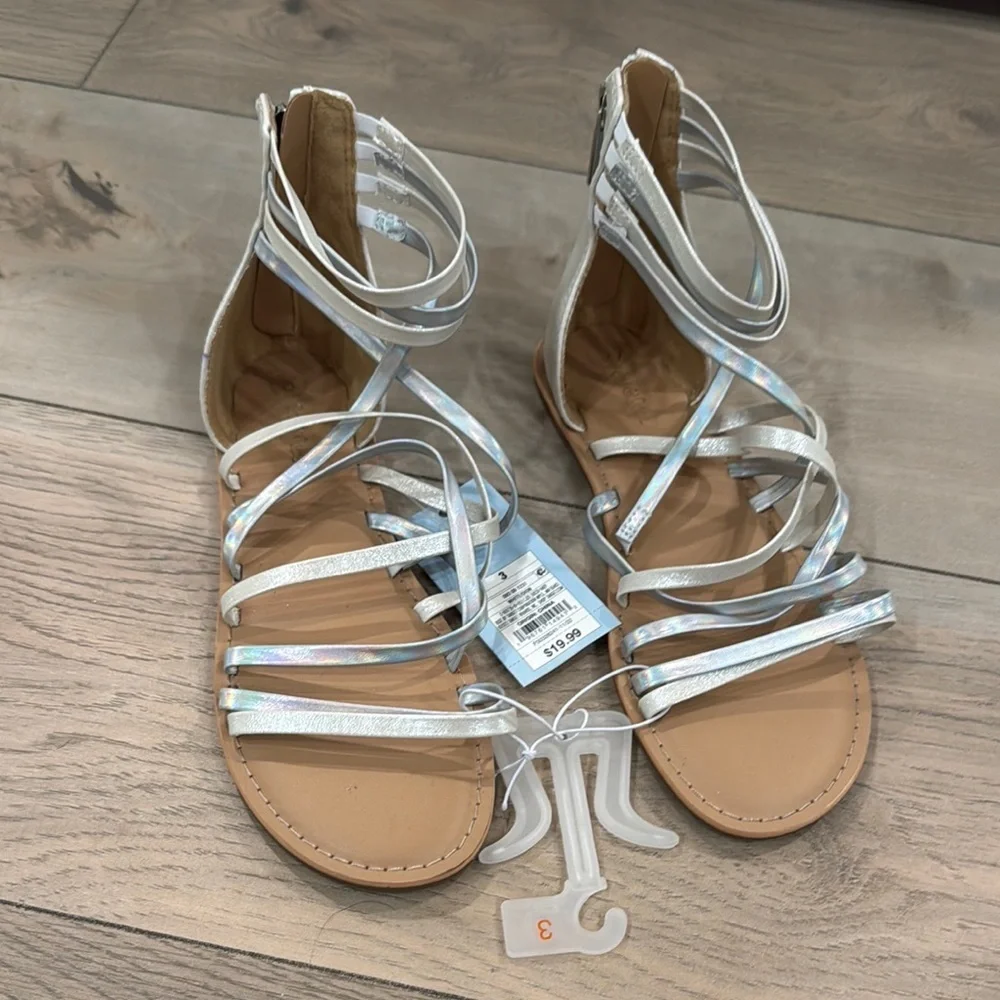 Cat & Jack strappy sandals with Zipper Closure